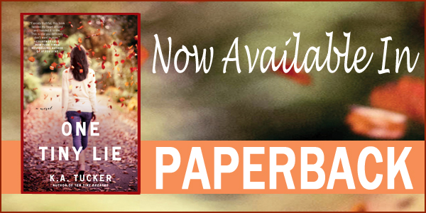 One Tiny Lie Paperback Tour