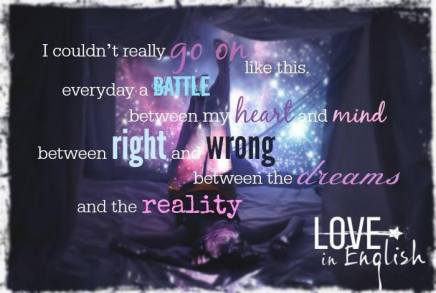 Love, in English teaser