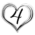 4 hearts
